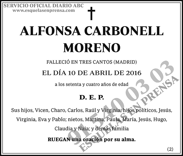 Alfonsa Carbonell Moreno